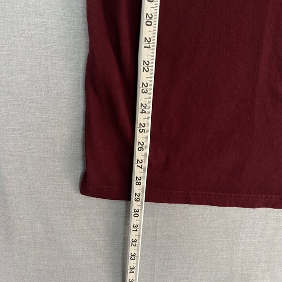 Roots Cotton Tee Brick Red Chest Logo Size Womens XL Short Sleeve T-Shirt - Picture 6 of 6